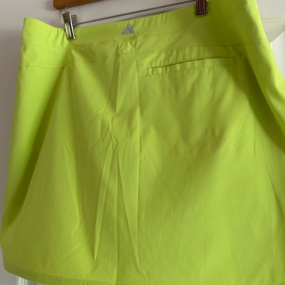 Bright Yellow Adidas Athletic Skirt
